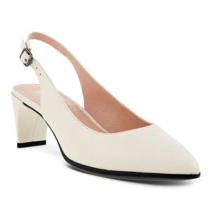 Ecco Women's Cream Slingback Flats